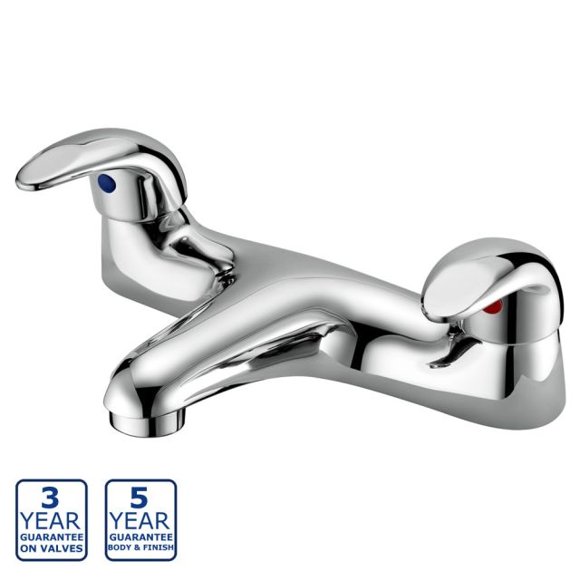 Serene Glama Low Pressure Bath Filler - Chrome